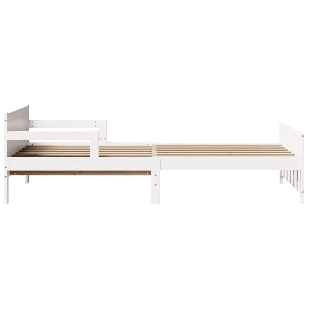 vidaXL Letto Estensibile per Bambini Other Bianco 80 x 130 / 165 / 200 cm