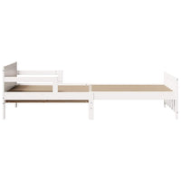 vidaXL Letto Estensibile per Bambini Other Bianco 80 x 130 / 165 / 200 cm