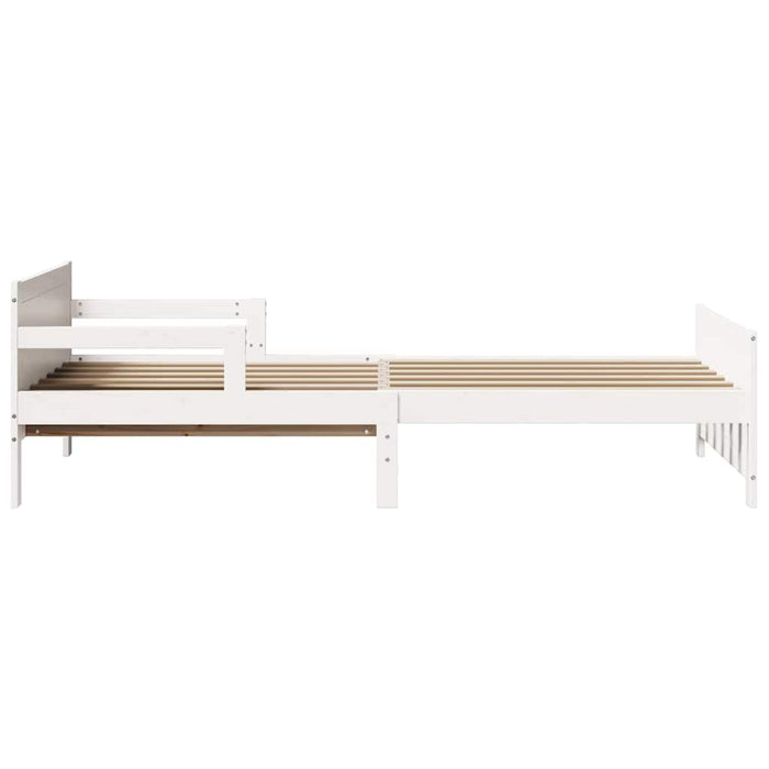 vidaXL Letto Estensibile per Bambini Other Bianco 80 x 130 / 165 / 200 cm