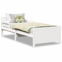 vidaXL Letto Estensibile per Bambini Other Bianco 80 x 130 / 165 / 200 cm