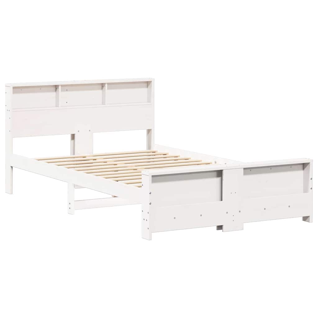 vidaXL Struttura del letto Bianco 120 x 200 cm Legno di pino massello