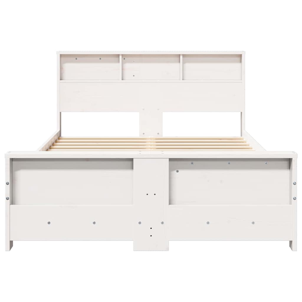 vidaXL Struttura del letto Bianco 120 x 190 cm Legno di pino massello