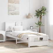 vidaXL Struttura del letto Bianco 90 x 190 cm Legno di pino massello
