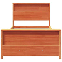 Struttura del letto con testiera-Giroletto con Testiera Marrone cerato 75 x 190 cm