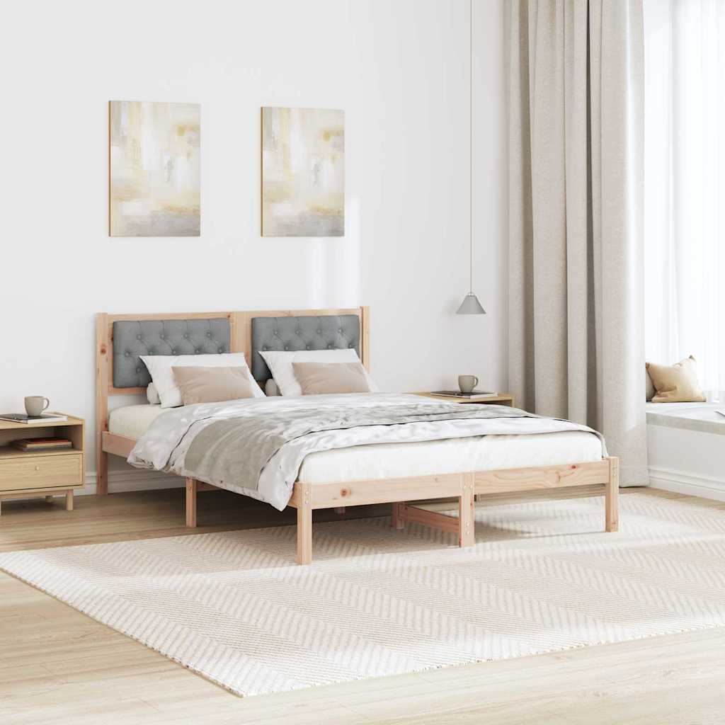 Struttura del letto Grigio chiaro 140 x 200 cm Tessuto 878184