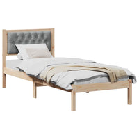 Struttura del letto Grigio chiaro 80 x 200 cm Tessuto 878219