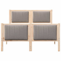 Struttura del letto con testiera-Giroletto con Testiera Marrone e taupe 120 x 200 cm 953610