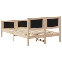 Struttura del letto con testiera-Giroletto con Testiera Marrone e nero 120 x 190 cm 427177