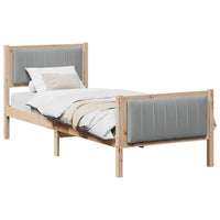 Struttura del Letto Marrone e grigio chiaro 80 x 200 cm 878499