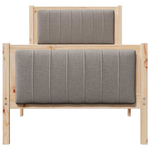 Struttura del letto con testiera-Giroletto con Testiera Marrone e taupe 75 x 190 cm 990095