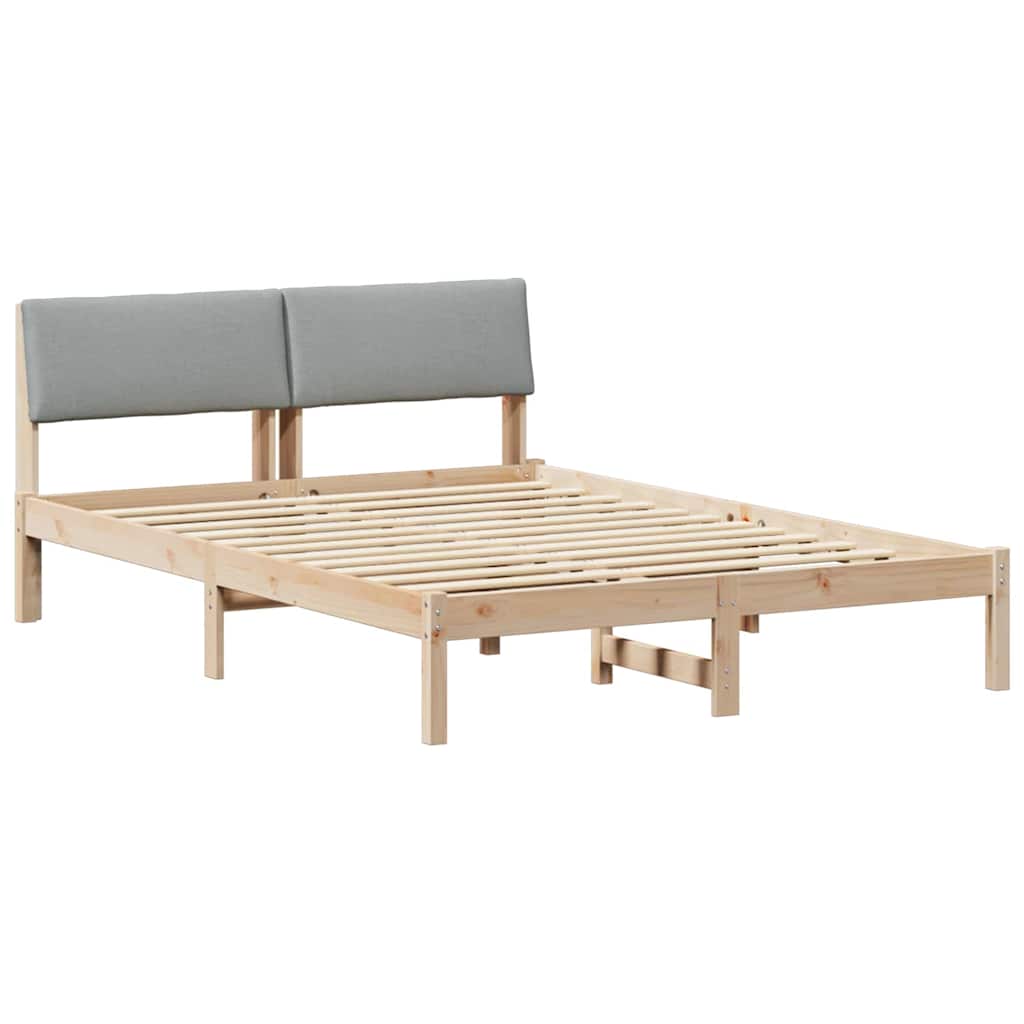 Struttura del Letto Marrone e grigio chiaro 160 x 200 cm 878524