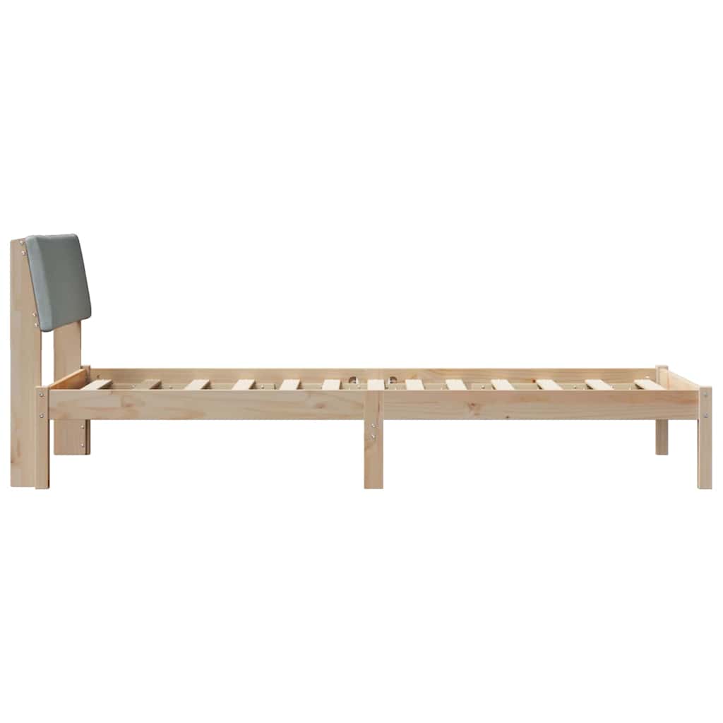 Struttura del Letto Marrone e grigio chiaro 100 x 200 cm 878559