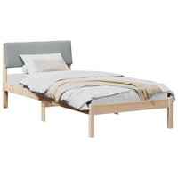 Struttura del Letto Marrone e grigio chiaro 90 x 190 cm 878574