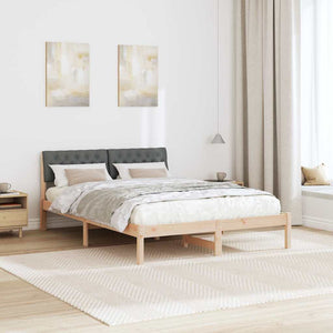 Struttura del Letto marrone e grigio scuro 160 x 200 cm 878595