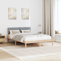 Struttura del Letto Marrone e grigio chiaro 150 x 200 cm 878599
