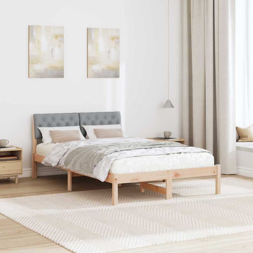 Struttura del Letto Marrone e grigio chiaro 120 x 200 cm 878609