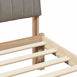 Struttura del letto con testiera-Giroletto con Testiera Marrone e taupe 150 x 200 cm 928741