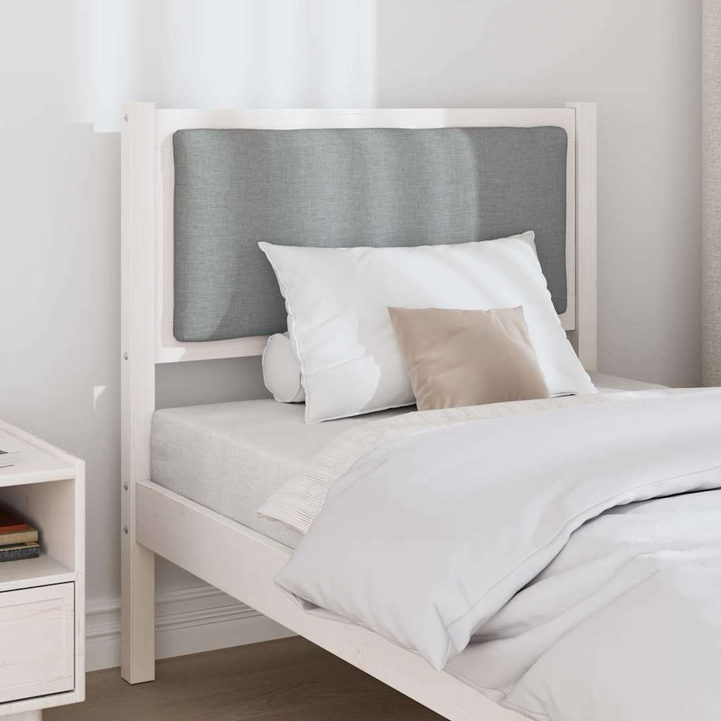Testiera Altro Bianco 80 cm Legno di pino massello 878983