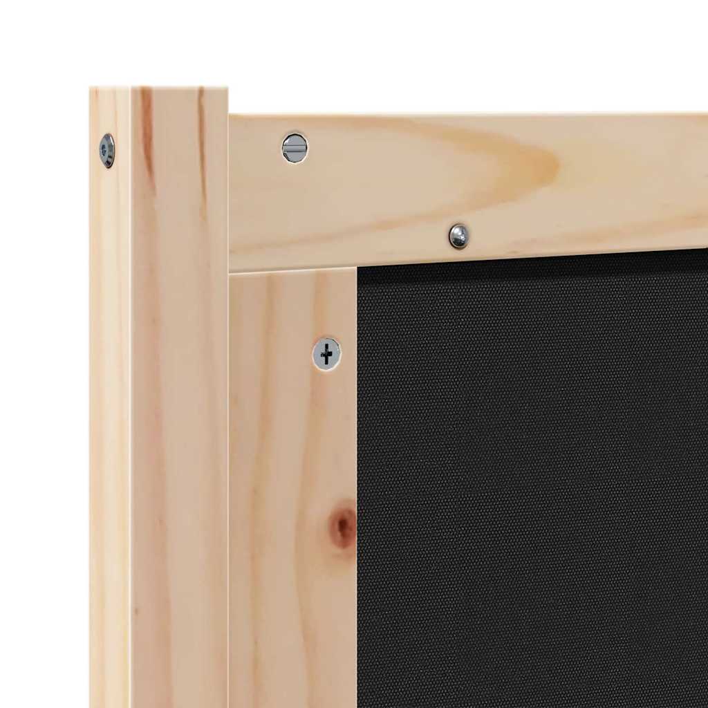 Testiera Altro Marrone e nero 100 cm Legno di pino massello 879026