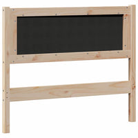 Testiera Altro Marrone e nero 100 cm Legno di pino massello 879026