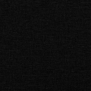 Testiera imbottita Nero 90 cm Pino massello 879196