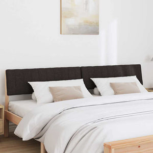 Testiera imbottita Nero 200 cm Pino massello 879211