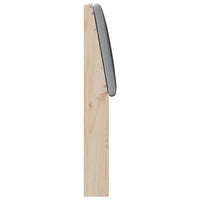 Testiera imbottita-Testiera con Cuscini-Testata Grigio chiaro 150 cm Pino massello 804915
