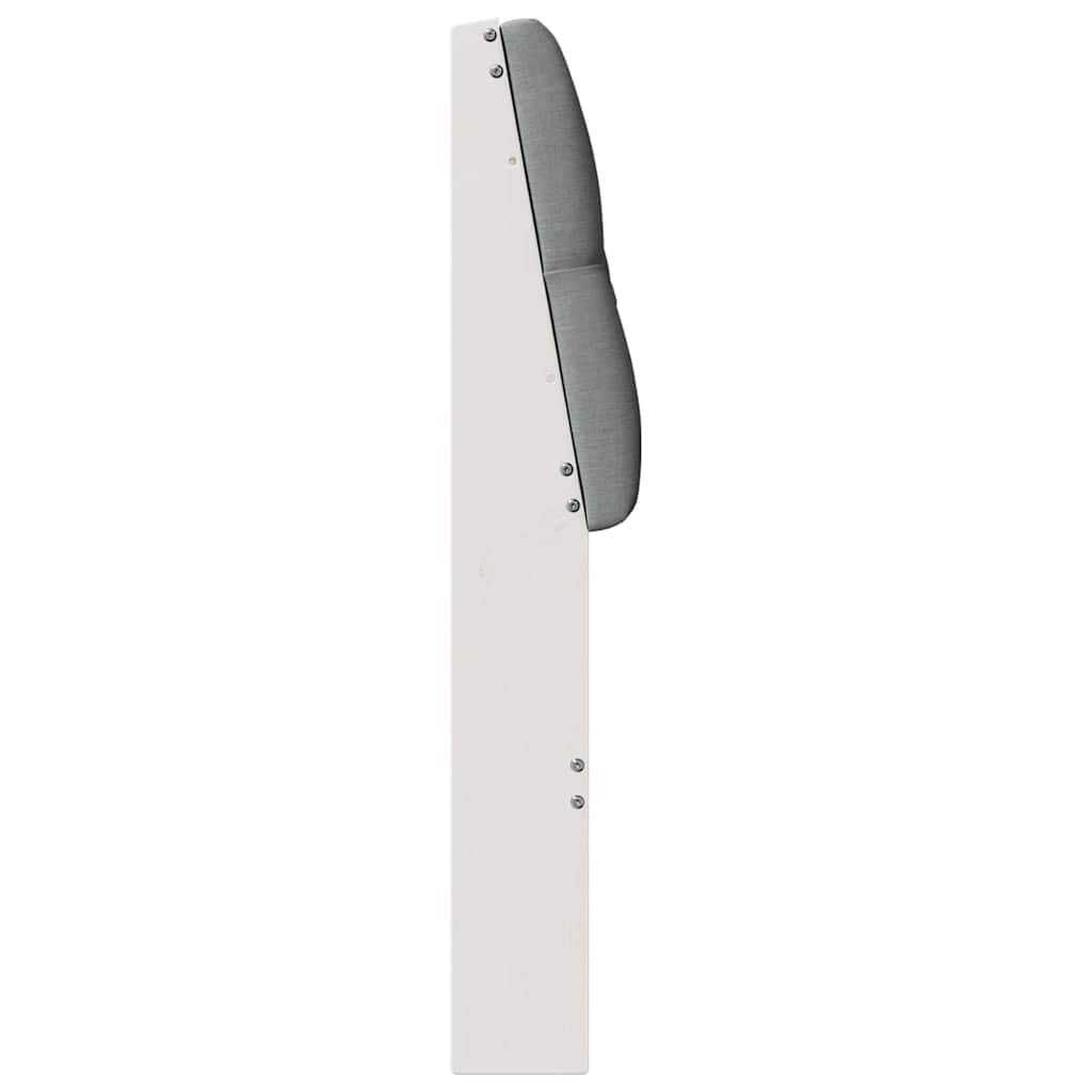 Testiera imbottita Grigio chiaro 150 cm Pino massello 879338