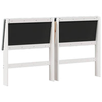 Testiera imbottita-Testiera con Cuscini-Testata Grigio chiaro 160 cm Pino massello 319473