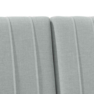 Testiera imbottita-Testiera con Cuscini-Testata Grigio chiaro 140 cm Pino massello 847688