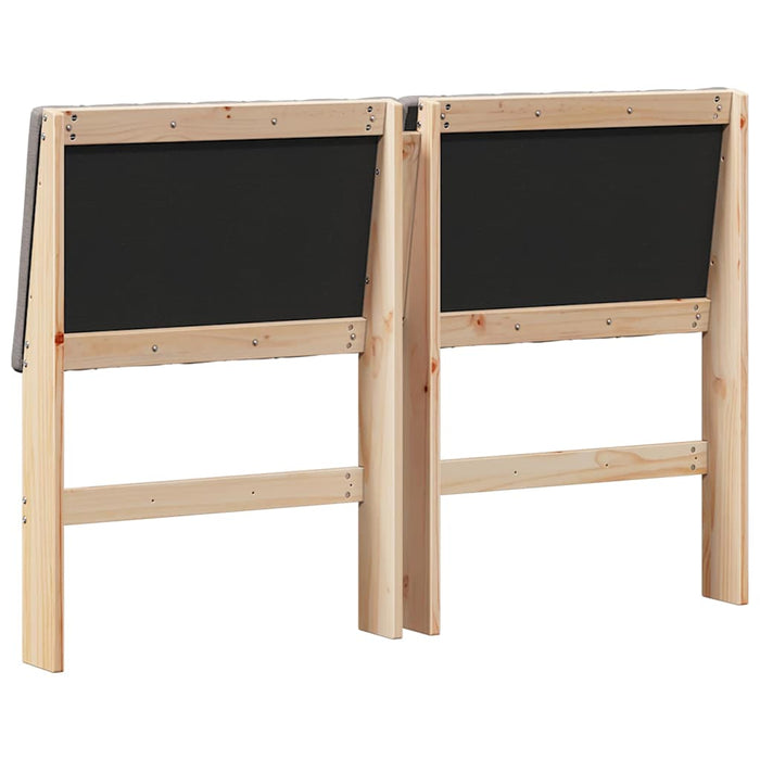 Testiera imbottita-Testiera con Cuscini-Testata Talpa 140 cm Pino massello 164335