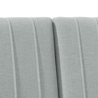 Testiera imbottita-Testiera con Cuscini-Testata Grigio chiaro 135 cm Pino massello 206583