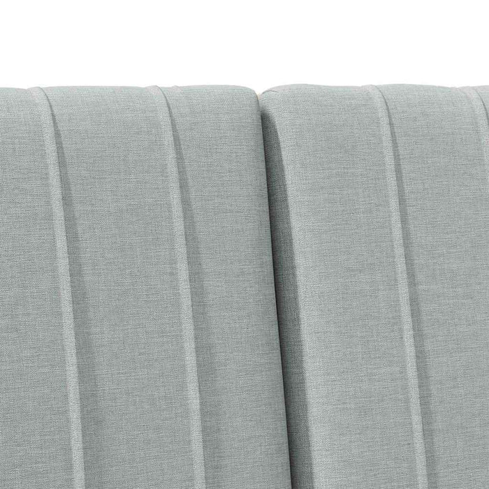 Testiera imbottita-Testiera con Cuscini-Testata Grigio chiaro 135 cm Pino massello 206583