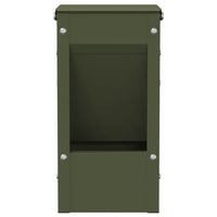 Mangiatore per conigli Verde oliva 12,5 x 12,5 x 25 cm 874586