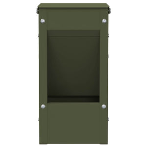 Mangiatore per conigli Verde oliva 12,5 x 12,5 x 25 cm 874586