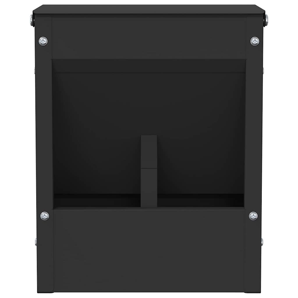 Mangiatore per conigli Nero 20 x 12,5 x 25 cm 874588