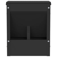 Mangiatore per conigli Nero 20 x 12,5 x 25 cm 874588