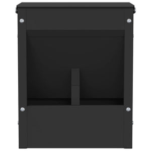 Mangiatore per conigli Nero 20 x 12,5 x 25 cm 874588