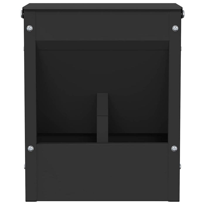 Mangiatore per conigli Nero 20 x 12,5 x 25 cm 874588