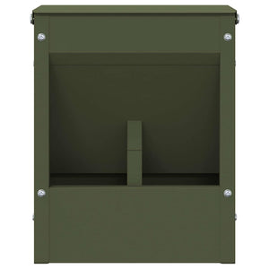 Mangiatore per conigli Verde oliva 20 x 12,5 x 25 cm 874589