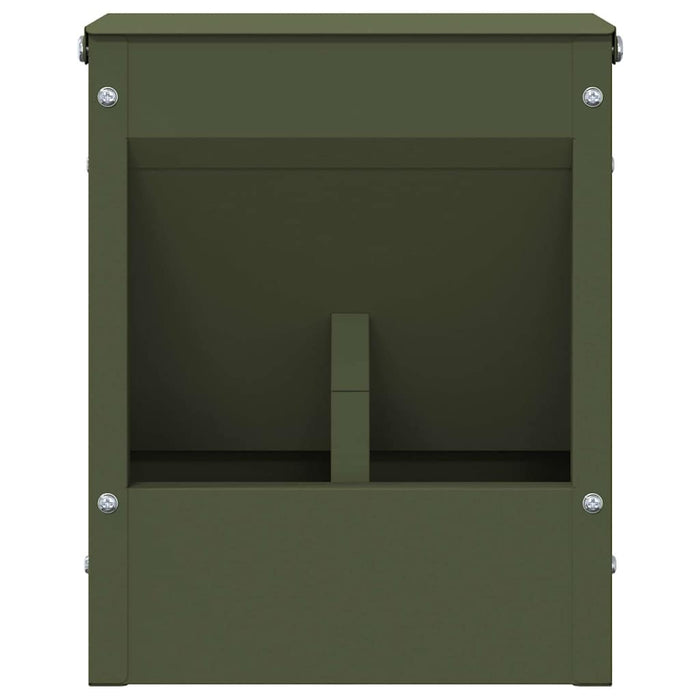Mangiatore per conigli Verde oliva 20 x 12,5 x 25 cm 874589