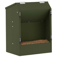 Mangiatore per conigli Verde oliva 64.5 x 25.5 x 45.5 cm 874592