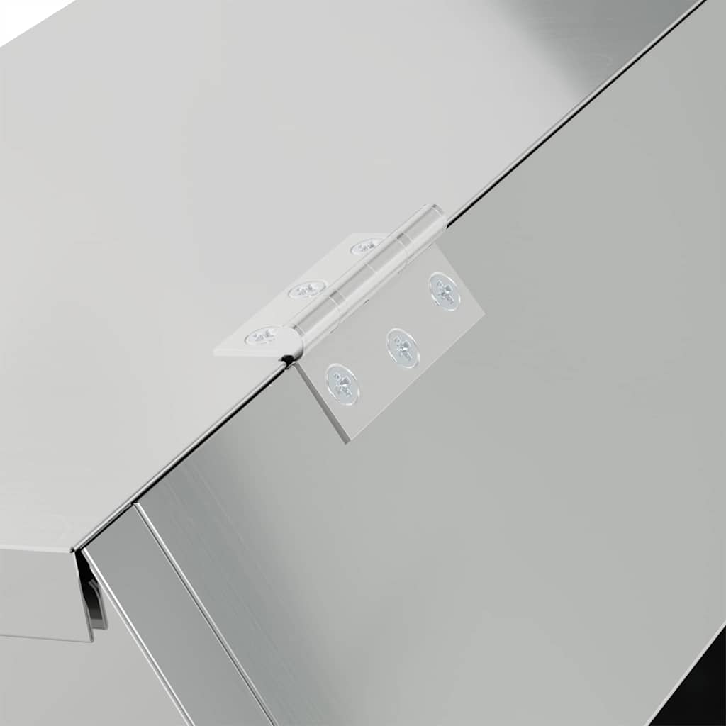 Mangiatore per conigli Argento 64.5 x 25.5 x 45.5 cm 874593