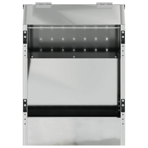 Mangiatore per conigli Argento 64.5 x 25.5 x 45.5 cm 874593