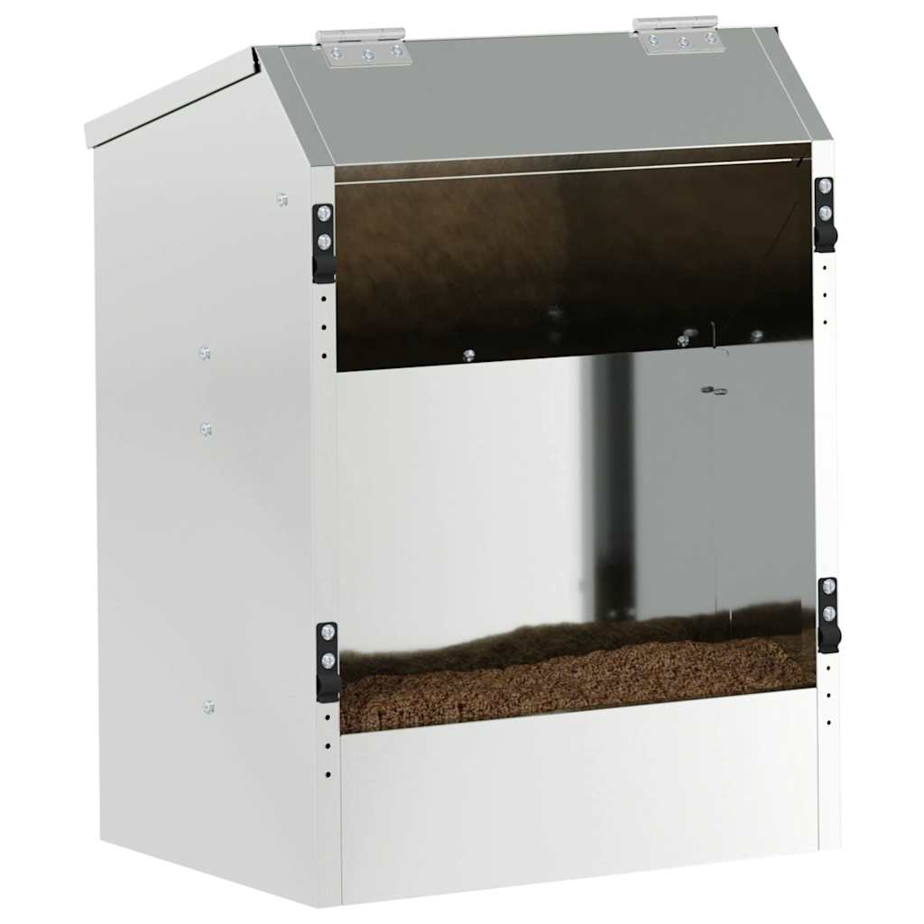 Mangiatore per conigli Argento 64.5 x 25.5 x 45.5 cm 874593