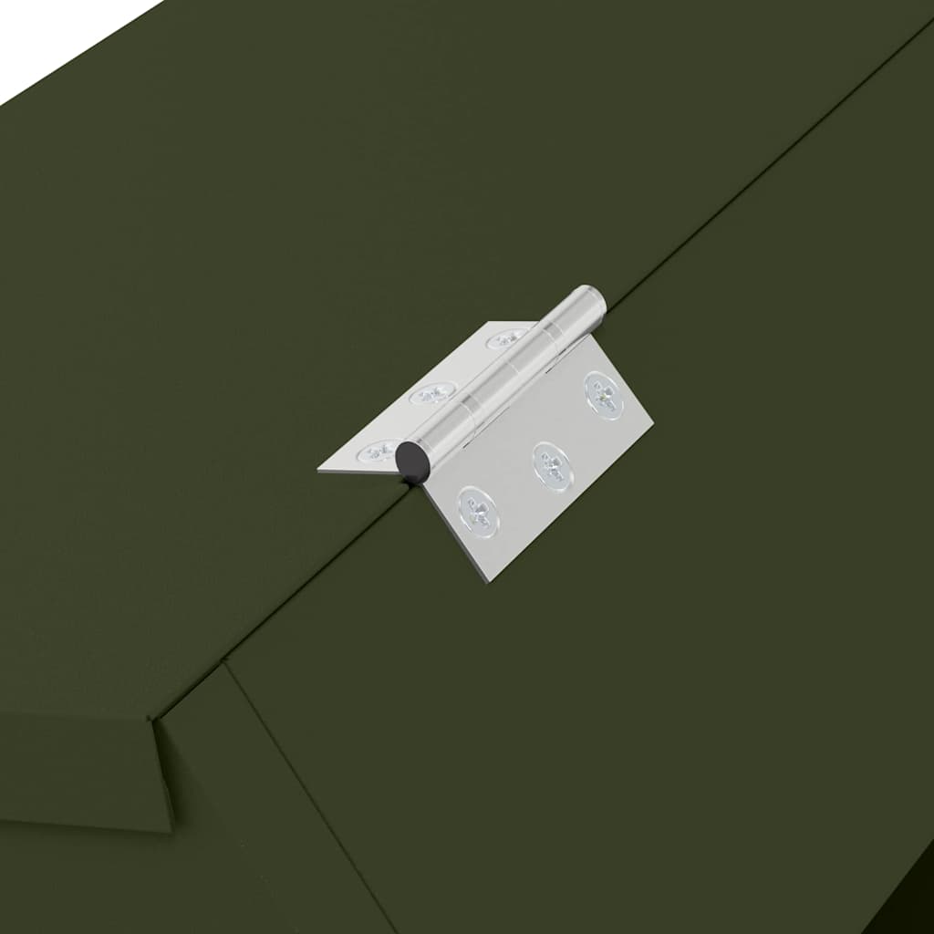 Mangiatore per conigli Verde oliva 64.5 x 25.5 x 45.5 cm 874595