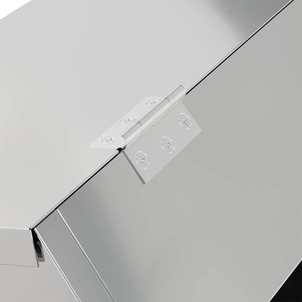 Mangiatore per conigli Argento 64.5 x 25.5 x 45.5 cm 874596