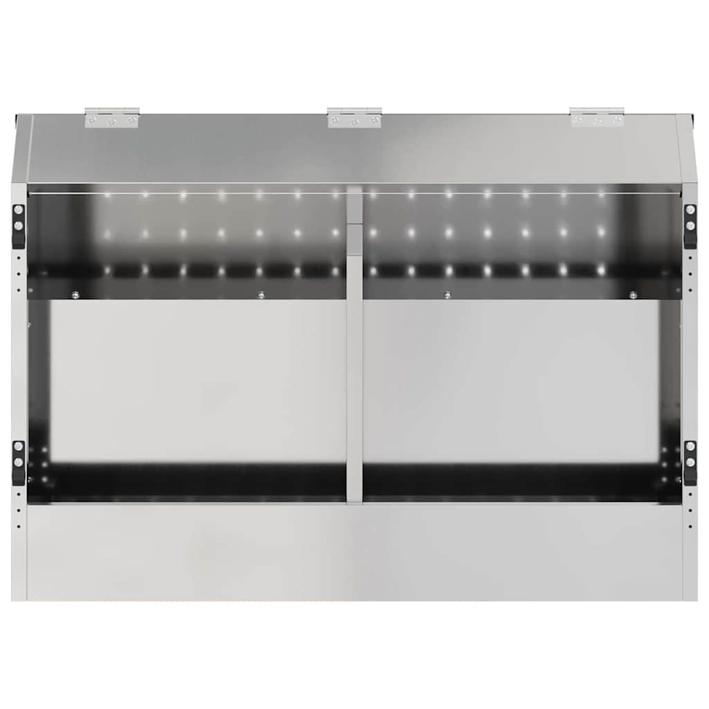 Mangiatore per conigli Argento 64.5 x 25.5 x 45.5 cm 874596