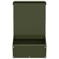 Mangiatore per conigli Verde oliva 17.5 x 26 x 28.5 cm 874601