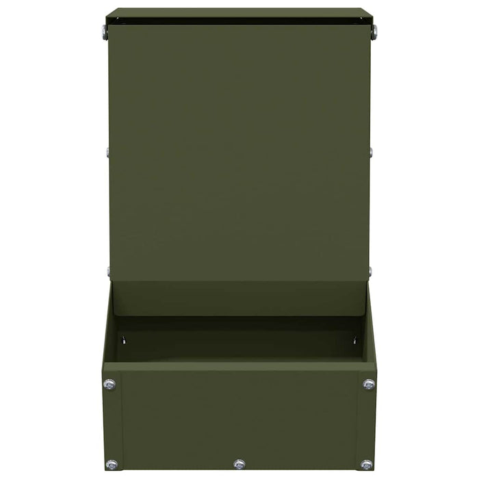 Mangiatore per conigli Verde oliva 17.5 x 26 x 28.5 cm 874601